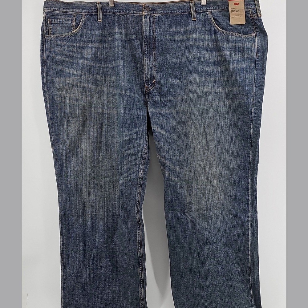 Levi's Mens 559 Relaxed Straight Cotton Blue Jeans W60 L32 Big & Tall